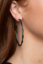 Load image into Gallery viewer, Paparazzi Totally Throttled - Black Earring
