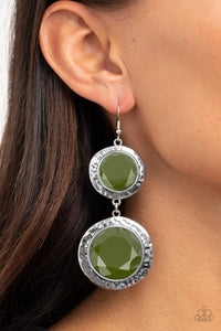 Paparazzi Thrift Shop Stop - Green Earring