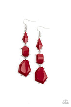 Load image into Gallery viewer, Paparazzi Geo Getaway - Red Earring

