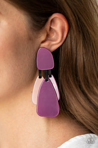 Paparazzi All FAUX One - Purple Earring