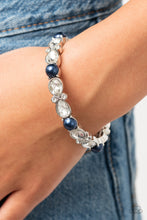 Load image into Gallery viewer, Paparazzi Frosted Finery - Blue Bracelet
