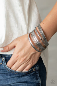 Paparazzi Relics On Repeat - Silver Bracelet