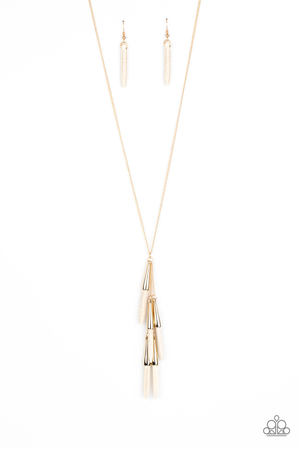 Paparazzi PRIMITIVE and Proper - White Necklace