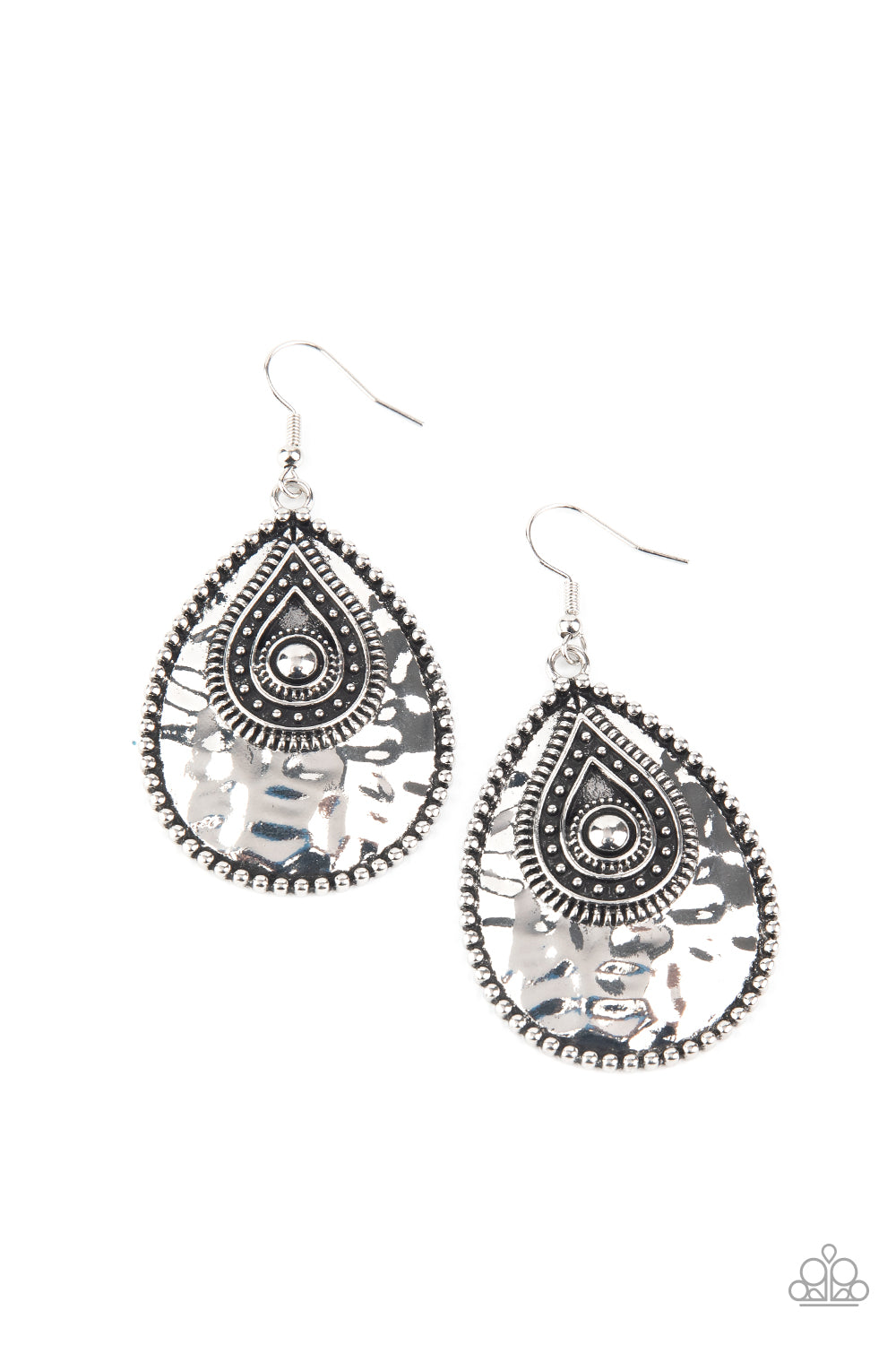 Paparazzi Rural Muse - Silver Earrings