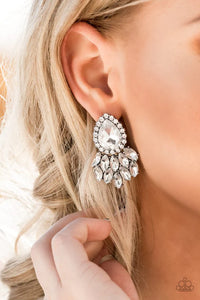 Paparazzi A Breath Of Fresh HEIR - White Earrings