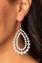 Load image into Gallery viewer, Paparazzi Glacial Glaze - White Earrings
