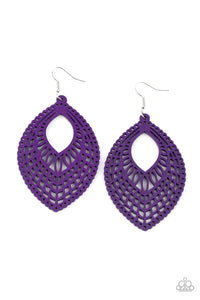 Paparazzi One Beach At A Time - Purple Earrings