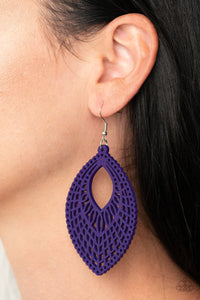 Paparazzi One Beach At A Time - Purple Earrings