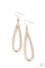 Load image into Gallery viewer, Paparazzi Glitzy Goals - Gold Earring
