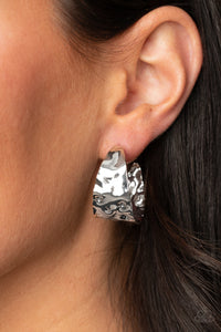 Paparazzi Put Your Best Face Forward - Silver Earring