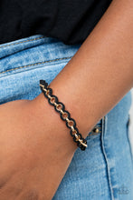 Load image into Gallery viewer, Paparazzi SUEDE Side to Side - Black Bracelet
