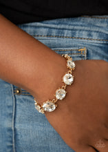 Load image into Gallery viewer, Paparazzi Cant Believe My ICE - Gold Bracelet
