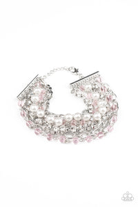 Paparazzi Heiress Hustle - Pink Bracelet