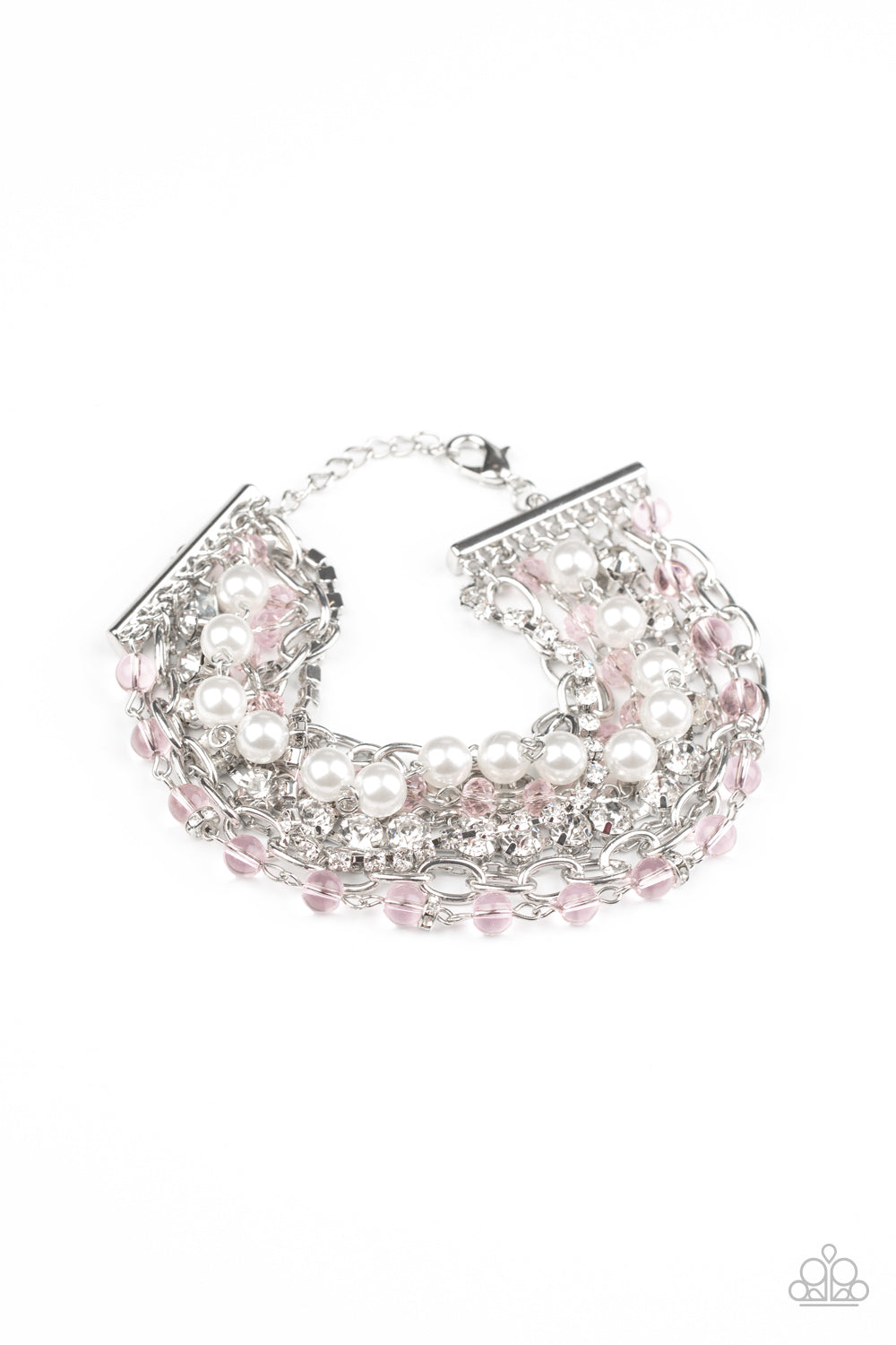 Paparazzi Heiress Hustle - Pink Bracelet