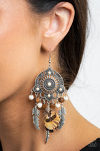 Load image into Gallery viewer, Paparazzi Desert Plains - White Earrings
