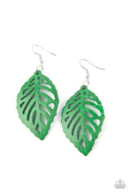 Load image into Gallery viewer, Paparazzi LEAF Em Hanging - Green Earrings

