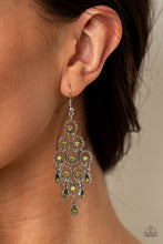 Load image into Gallery viewer, Paparazzi Chandelier Cameo - Green Earring
