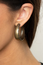 Load image into Gallery viewer, Paparazzi Burnished Benevolence - Brass Earrings

