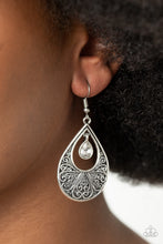 Load image into Gallery viewer, Paparazzi Garden Magic - White Earrings
