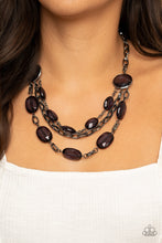 Load image into Gallery viewer, PaparazzI Need a GLOW-cation - Black Necklace

