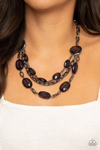 PaparazzI Need a GLOW-cation - Black Necklace