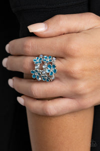 Paparazzi Blooming Banquet - Blue Ring