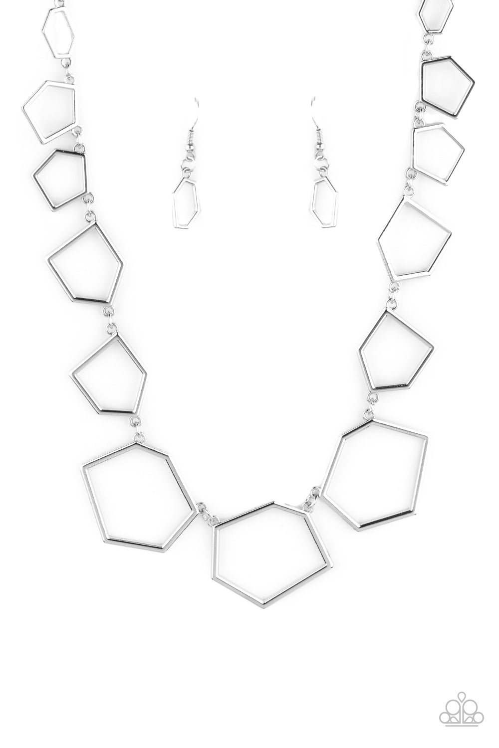 Paparazzi Full Frame Fashion - Silver Necklace