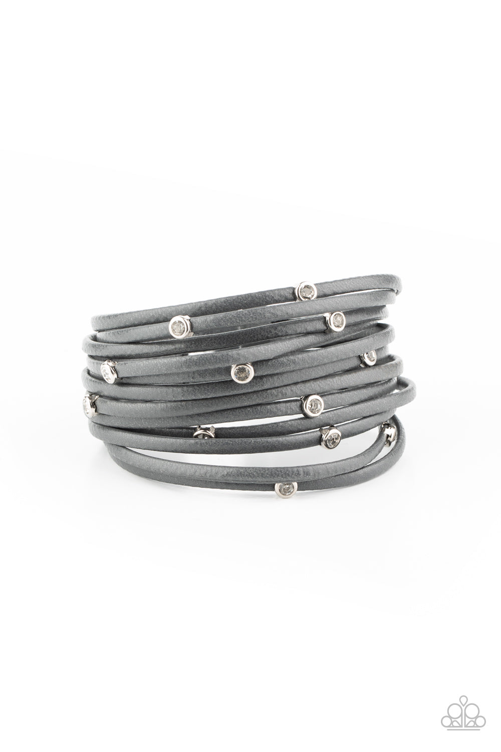 Paparazzi Fearlessly Layered - Silver Bracelet