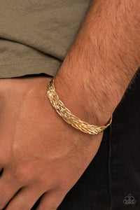 Paparazzi Magnetic Maven - Gold Men's Bracelet
