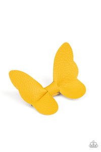 Paparazzi Butterfly Oasis - Yellow Hair Accessory