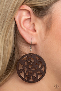 Paparazzi Fresh Off The Vine - Brown Earrings