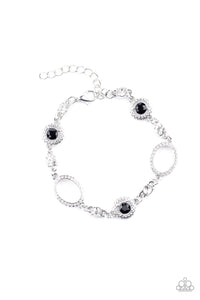Paparazzi Wedding Day Demure - Black Bracelet