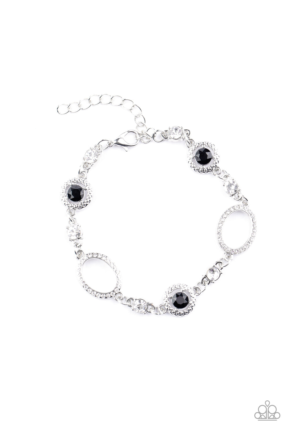 Paparazzi Wedding Day Demure - Black Bracelet