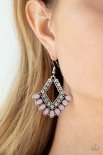 Load image into Gallery viewer, Paparazzi Just BEAM Happy - Pink Earring

