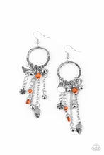 Load image into Gallery viewer, Paparazzi Charm School - Orange Earrings
