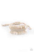 Load image into Gallery viewer, Paparazzi Make Yourself at HOMESPUN - White Bracelet
