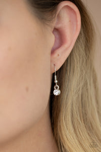 Paparazzi Head Over Heels In Love - White Necklace