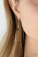 Load image into Gallery viewer, Paparazzi I HEART a Rumor - Brass Earring
