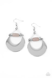 Paparazzi Mystical Moonbeams - Silver Earrings