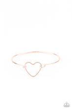 Load image into Gallery viewer, Paparazzi Make Yourself HEART - Rose Gold Bracelet
