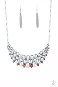 Paparazzi Powerhouse Party - Brown Necklace