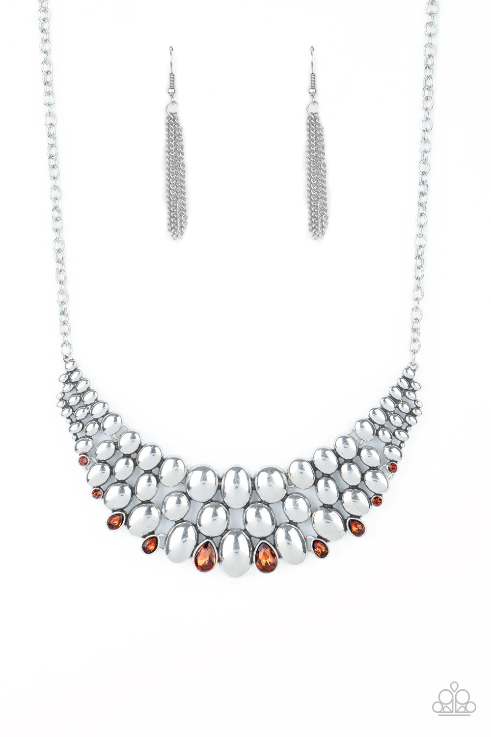 Paparazzi Powerhouse Party - Brown Necklace