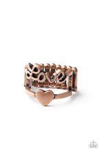 Load image into Gallery viewer, Paparazzi Heartstring Harmony - Copper Ring
