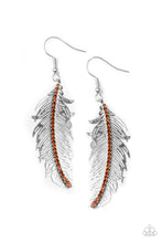 Load image into Gallery viewer, Paparazzi Fearless Flock - Brown Earring
