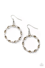 Load image into Gallery viewer, Paparazzi Crystal Circlets - Brown Earring
