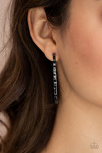Load image into Gallery viewer, Paparazzi Grungy Grit - Black Earrings
