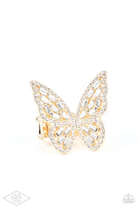 Paparazzi Flauntable Flutter - Gold Ring