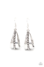 Load image into Gallery viewer, Paparazzi STIRRUP Some Trouble - Silver Earrings
