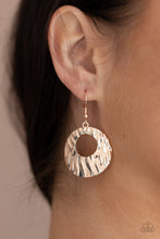 Load image into Gallery viewer, Paparazzi Warped Perceptions - Rose Gold Earring
