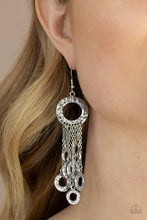 Load image into Gallery viewer, Paparazzi Right Under Your NOISE - Silver Earrings
